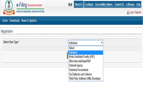 Step 2: Select category