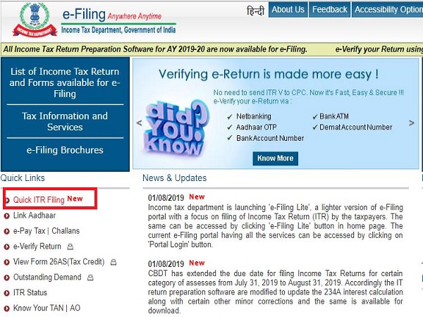 CBDT Launches E-Filing Lite, Updates ITR Forms On Extension Of Filing Deadline