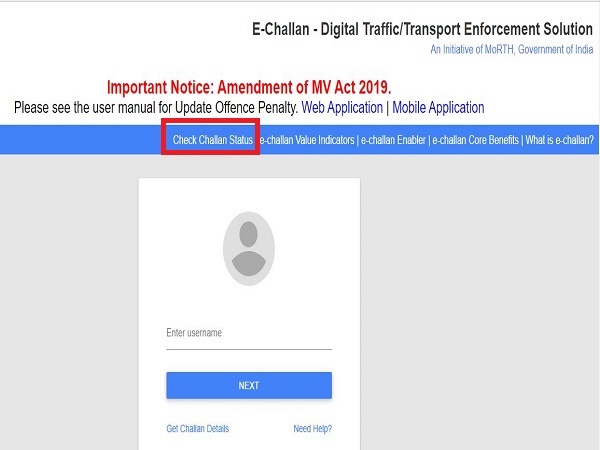 How to pay your traffic challan online?