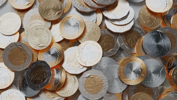 Graph showing the fluctuation in USDINR exchange rates