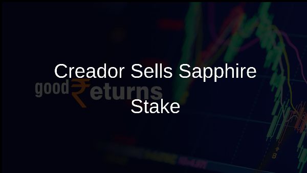Creador Sells Sapphire Stake