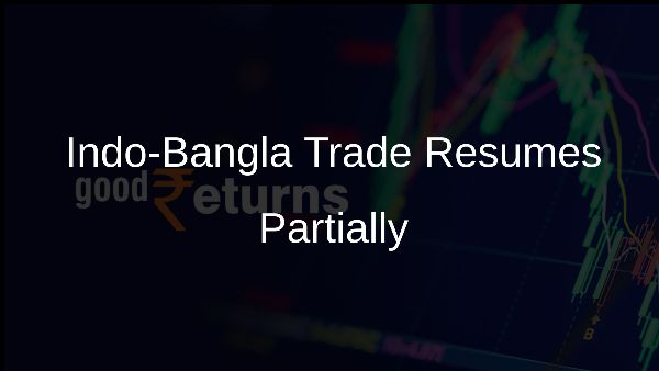 Indo-Bangla Trade Resumes Partially