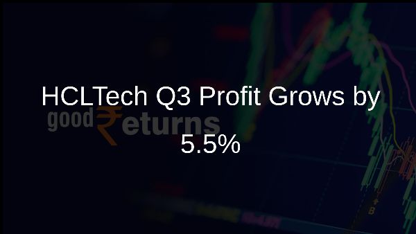 HCLTech Q3 Profit Grows by 5.5%