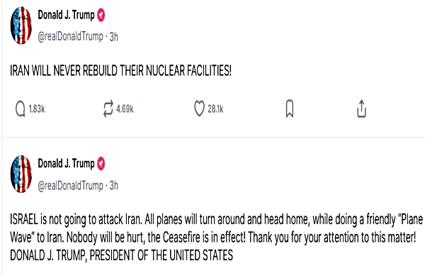 Israel-Iran Ceasefire: Iran Denies Firing Missiles; How US Market Reacted?