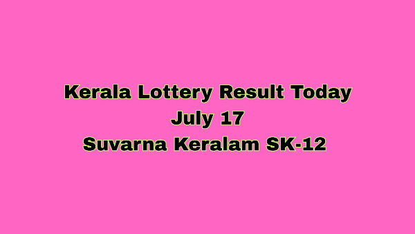 Kerala Lottery Result