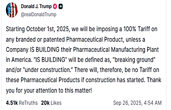 New Tariffs From Oct-1: Trump Slaps 100% On Pharma Products,  Impact On India?