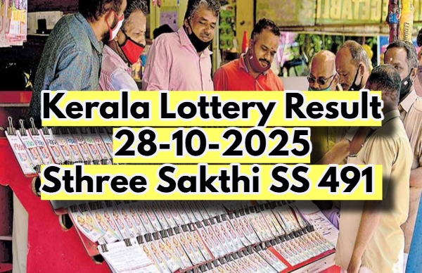 Kerala Lottery Result On 28-10-2025 For Sthree Sakthi SS 491 Lucky Draw: Winners
