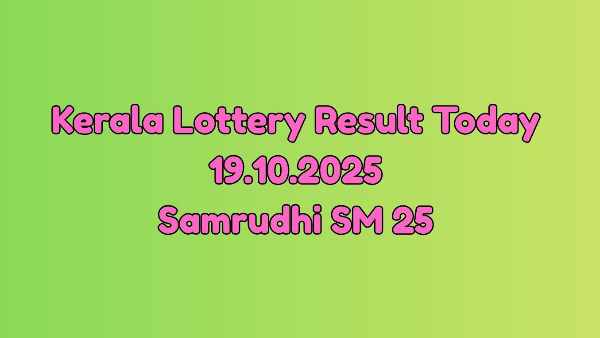 Kerala Lottery Result Today 19 October: Samrudhi SM 25 Lucky Draw Results Out