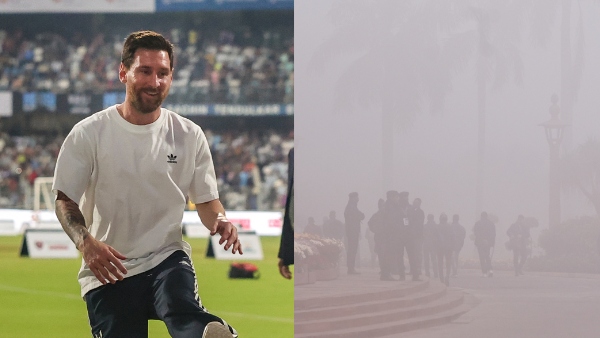 Breathe Easy  Lionel  Delhi AQI hits 691 as Lionel Messi s Flight delayed due to Fog