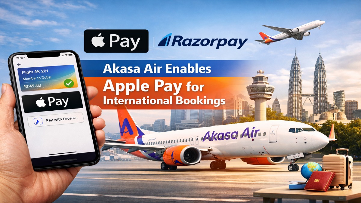 Akasa Air First Indian Airline to Introduce Apple Pay For International Bookings