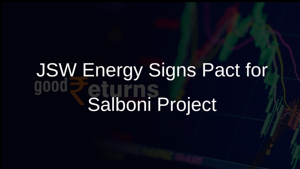 JSW Energy Signs Pact for Salboni Project