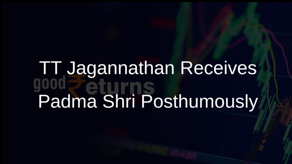 TT Jagannathan Receives Padma Shri Posthumously
