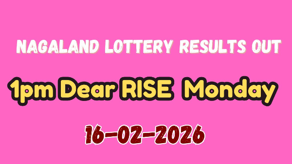 Dear Rise Monday Lottery Result