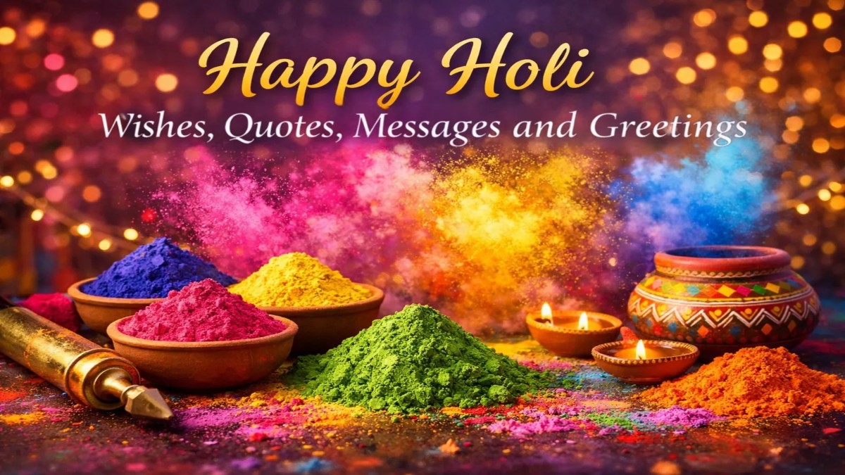 Happy Holi 2026: Best 70+ Wishes, Greetings, Messages, Status To Share On March 3