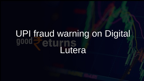 UPI fraud warning on Digital Lutera
