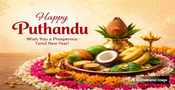 Happy Puthandu 2026  Puthuvarudam  Varusha Pirappu  Tamil New Year on 14 April 2026