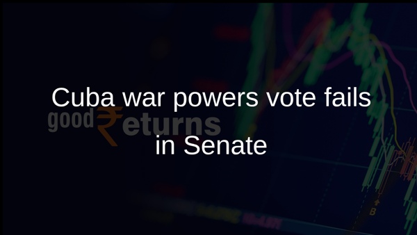 Cuba war powers vote fails in Senate