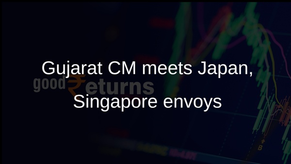 Gujarat CM meets Japan, Singapore envoys