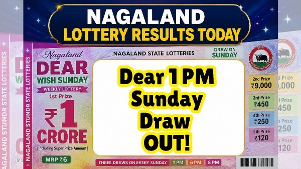 Nagaland 1 PM Dear Lottery Result Nagaland 1 PM Dear Lottery Result