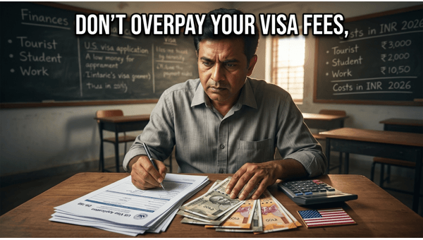 US Visa Cost 2026: Complete Fee Breakdown for Indian Applicants Including Tourist, Student, and Work Visas US Visa Cost 2026: Complete Fee Breakdown for Indian Applicants Including Tourist, Student, and Work Visas