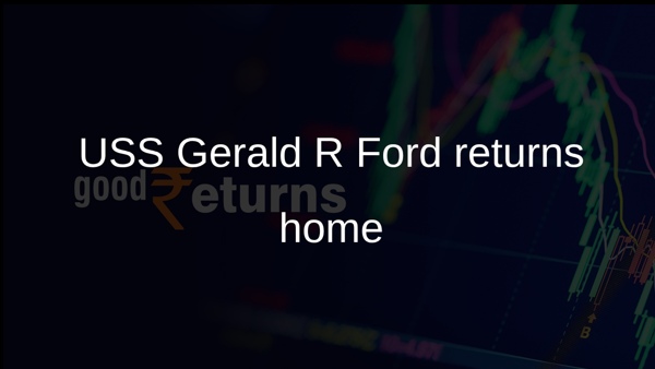 USS Gerald R Ford returns home