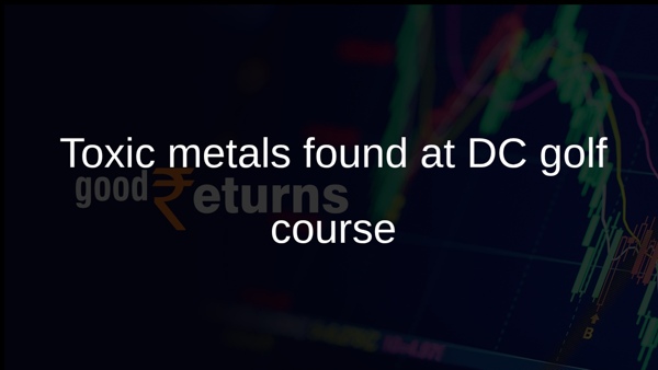 Toxic metals found at DC golf course