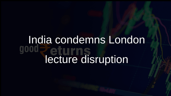 India condemns London lecture disruption