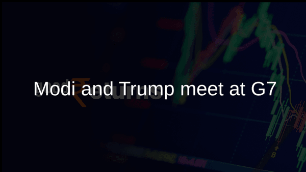 Modi and Trump meet at G7