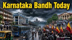 Karnataka Bandh Today, August 13: Are Schools And Banks Open? Amid Protest, IMD Warns Of Heavy Rains, Issues Yellow Alert