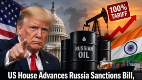 Trump Tariff Threat: US House Advances Russia Sanctions Bill, India Faces Up To 100% Tariff Risk