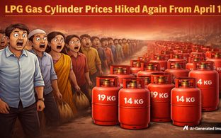 LPG Gas Cylinder Prices Hiked Again From April 1; 19 KG LPG Gets Costlier By Rs 218; 14.2 KG LPG Unchanged 