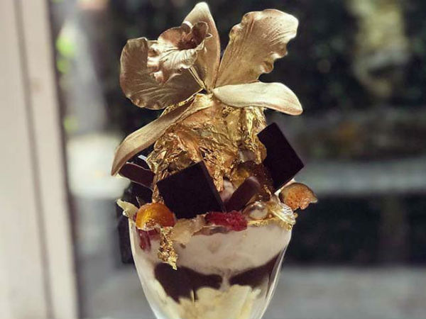 Golden Opulence sundae