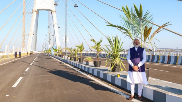 ಸುದರ್ಶನ್ ಸೇತುವನ್ನು ಉದ್ಘಾಟಿಸಿದ ಪ್ರಧಾನಿ ಮೋದಿ 