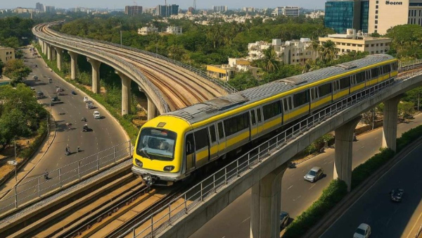 ಯೆಲ್ಲೋ ಲೈನ್‌ಗೆ ಮತ್ತೊಂದು ರೈಲಿನ ಆಗಮನಕ್ಕೆ ಸಿದ್ಧತೆ! 