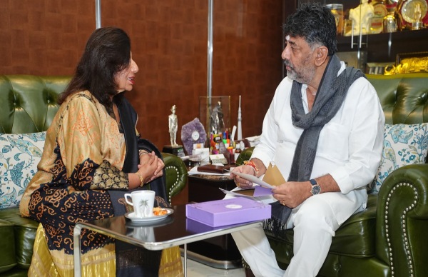 ಕಿರಣ್ ಮಜುಂದಾರ್‌–ಡಿ.ಕೆ.ಶಿವಕುಮಾರ್‌ ಭೇಟಿ ಚರ್ಚೆ!