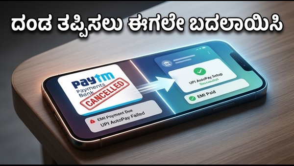 ಪೇಟಿಎಂ ಬ್ಯಾಂಕ್ ನಿಷೇಧ: EMI ಪಾವತಿ ಬದಲಾಯಿಸಿ