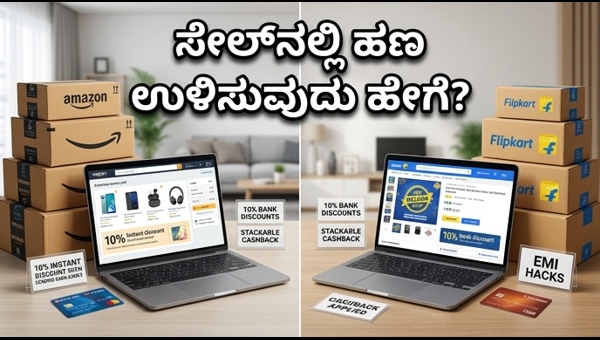 ಅಮೆಜಾನ್-ಫ್ಲಿಪ್‌ಕಾರ್ಟ್ ಸೇಲ್: ಹಣ ಉಳಿಸಲು ಬೆಸ್ಟ್ ಟಿಪ್ಸ್