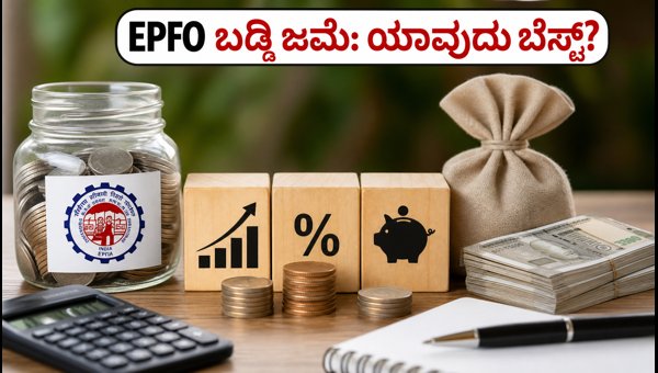 EPFO ಬಡ್ಡಿ ಜಮೆ: ನಿವೃತ್ತಿಗೆ ಯಾವುದು ಬೆಸ್ಟ್? EPFO ಬಡ್ಡಿ ಜಮೆ: ನಿವೃತ್ತಿಗೆ ಯಾವುದು ಬೆಸ್ಟ್?