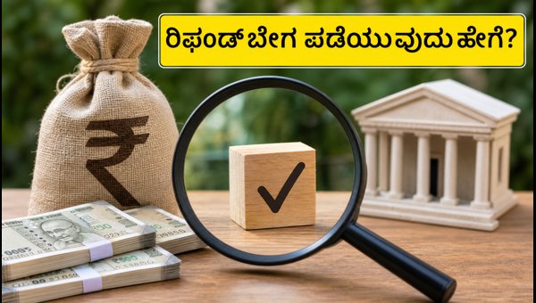 ITR ರಿಫಂಡ್ ಬೇಗ ಪಡೆಯಲು ಈ ಕೆಲಸ ಮಾಡಿ ITR ರಿಫಂಡ್ ಬೇಗ ಪಡೆಯಲು ಈ ಕೆಲಸ ಮಾಡಿ