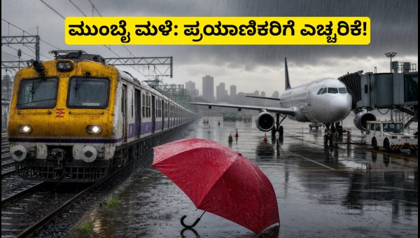 ಮುಂಬೈ ಮಳೆ: ರೈಲು, ವಿಮಾನ ಸಂಚಾರ ಅಸ್ತವ್ಯಸ್ತ ಮುಂಬೈ ಮಳೆ: ರೈಲು, ವಿಮಾನ ಸಂಚಾರ ಅಸ್ತವ್ಯಸ್ತ