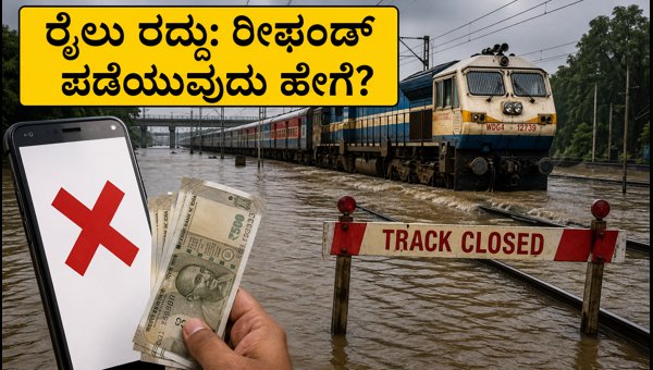 ಗುಜರಾತ್ ಮಳೆ: ರೈಲು ಸಂಚಾರ ಅಸ್ತವ್ಯಸ್ತ, ರೀಫಂಡ್ ಪಡೆಯುವುದು ಹೇಗೆ?
