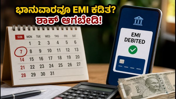 ಭಾನುವಾರವೂ EMI ಕಡಿತ: ಗಾಬರಿಯಾಗಬೇಡಿ, ಕಾರಣ ಇಲ್ಲಿದೆ
