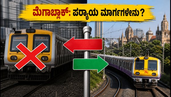 ಮುಂಬೈ ಮೆಗಾಬ್ಲಾಕ್: ರೈಲು ಸಂಚಾರದಲ್ಲಿ ಇಂದು ವ್ಯತ್ಯಯ ಮುಂಬೈ ಮೆಗಾಬ್ಲಾಕ್: ರೈಲು ಸಂಚಾರದಲ್ಲಿ ಇಂದು ವ್ಯತ್ಯಯ