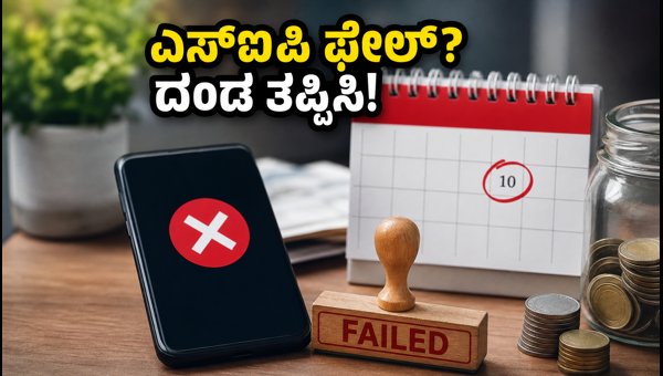 ಎಸ್ಐಪಿ ಪಾವತಿ ಫೇಲ್? ಬ್ಯಾಂಕ್ ದಂಡ ತಪ್ಪಿಸಿ ಎಸ್ಐಪಿ ಪಾವತಿ ಫೇಲ್? ಬ್ಯಾಂಕ್ ದಂಡ ತಪ್ಪಿಸಿ