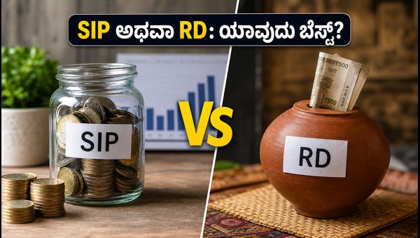 SIP ಅಥವಾ RD: ನಿಮ್ಮ ಉಳಿತಾಯಕ್ಕೆ ಯಾವುದು ಬೆಸ್ಟ್? SIP ಅಥವಾ RD: ನಿಮ್ಮ ಉಳಿತಾಯಕ್ಕೆ ಯಾವುದು ಬೆಸ್ಟ್?