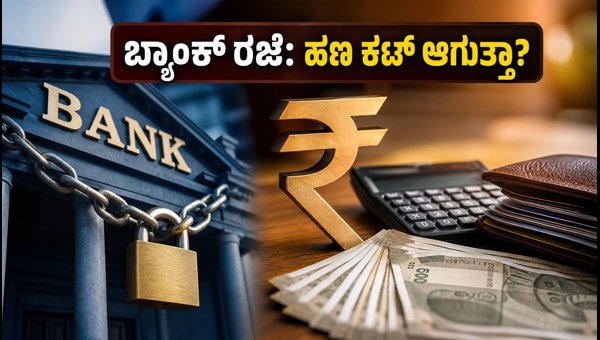ಬ್ಯಾಂಕ್ ರಜೆ: ಇಎಂಐ, ಸಂಬಳ ಪಾವತಿ ಏನಾಗುತ್ತೆ? ಬ್ಯಾಂಕ್ ರಜೆ: ಇಎಂಐ, ಸಂಬಳ ಪಾವತಿ ಏನಾಗುತ್ತೆ?