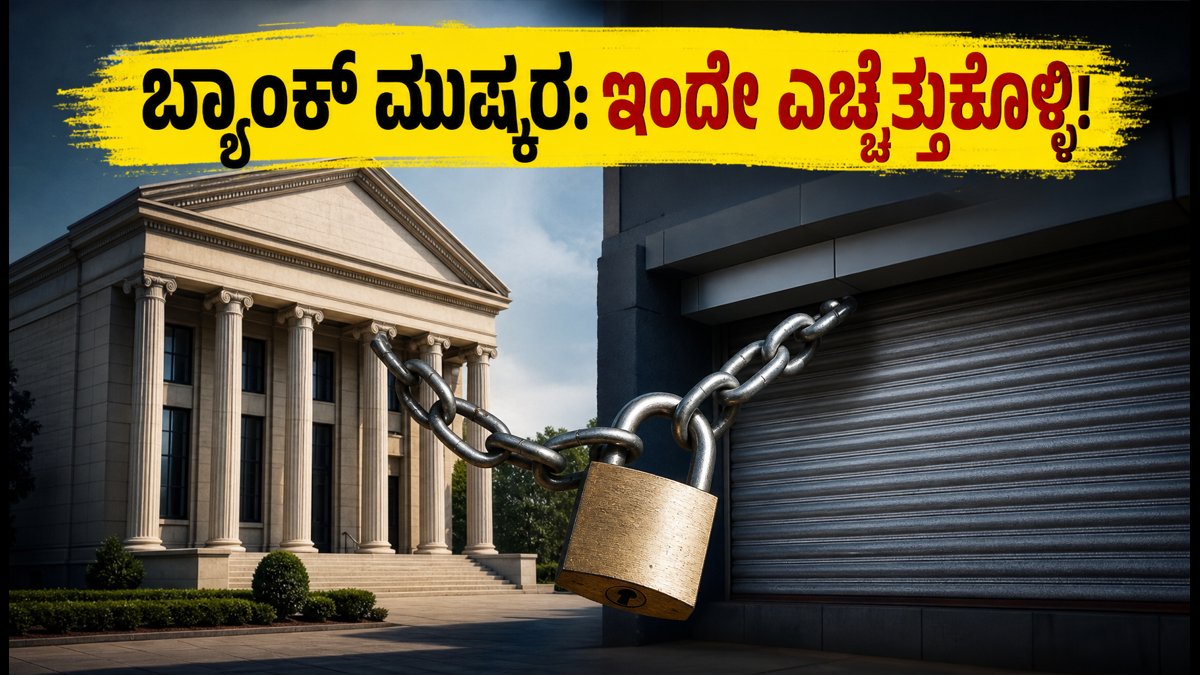 ಸೆಪ್ಟೆಂಬರ್ 28-30 ಬ್ಯಾಂಕ್ ಮುಷ್ಕರ: ನಿಮ್ಮ ಹಣಕಾಸಿನ ಕೆಲಸಗಳಿಗೆ ಅಡ್ಡಿಯಾಗದಿರಲಿ, ಇಂದೇ ಪ್ಲಾನ್ ಮಾಡಿ!