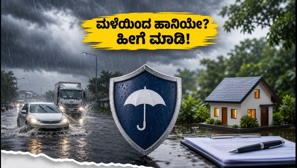 ಭಾರಿ ಮಳೆ: ಇನ್ಶೂರೆನ್ಸ್ ಕ್ಲೇಮ್ ಮಾಡುವುದು ಹೇಗೆ? ಭಾರಿ ಮಳೆ: ಇನ್ಶೂರೆನ್ಸ್ ಕ್ಲೇಮ್ ಮಾಡುವುದು ಹೇಗೆ?