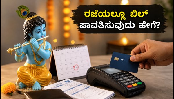 ಜನ್ಮಾಷ್ಟಮಿ ರಜೆ: ಕ್ರೆಡಿಟ್ ಕಾರ್ಡ್ ಬಿಲ್ ಪಾವತಿಸುವುದು ಹೇಗೆ? ಜನ್ಮಾಷ್ಟಮಿ ರಜೆ: ಕ್ರೆಡಿಟ್ ಕಾರ್ಡ್ ಬಿಲ್ ಪಾವತಿಸುವುದು ಹೇಗೆ?