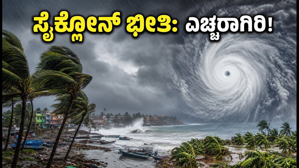 ಬಂಗಾಳ ಕೊಲ್ಲಿಯಲ್ಲಿ ಸೈಕ್ಲೋನ್ ಅಬ್ಬರ: ನಿಮ್ಮ ಜಿಲ್ಲೆಯಲ್ಲೂ ಮಳೆಯಾಗುತ್ತಾ? ಇಂದೇ ಎಚ್ಚೆತ್ತುಕೊಳ್ಳಿ